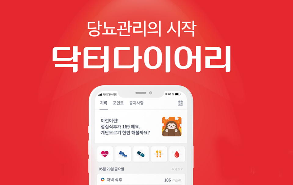 인공지능 기반 당뇨 관리 플랫폼 닥터다이어리, 상반기 매출 55억원 돌파