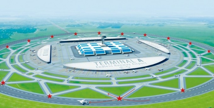 공항이 변신한다...활주로가 도넛 모양? 미래형 공항