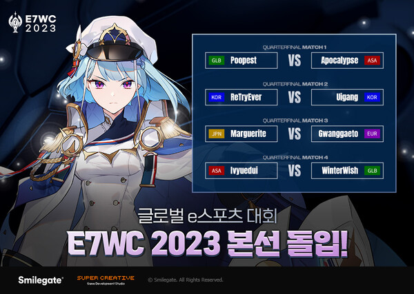 에픽세븐, 글로벌 e스포츠 대회 E7WC 2023 본선 돌입