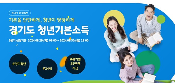 경기도, 3분기 청년기본소득 신청접수 시작