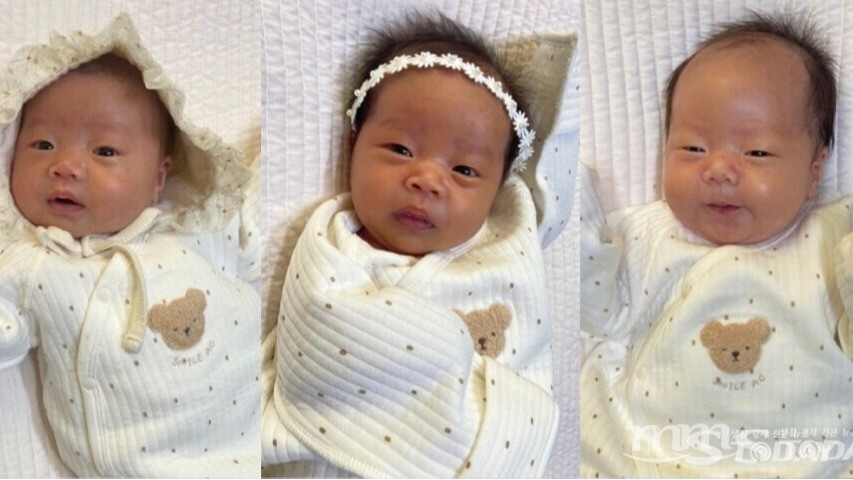 춘천 삼둥이 희망의 탄생...지역사회 축하 이어져