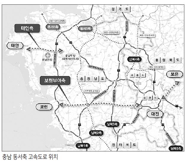 당진지역 고속도로 건설 추진 현황당진-천안에 이어 당진-대산 이어지나