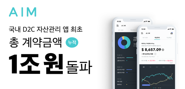 핀테크 자산관리 플랫폼 에임, 개인자산관리 1조 시대 열었다