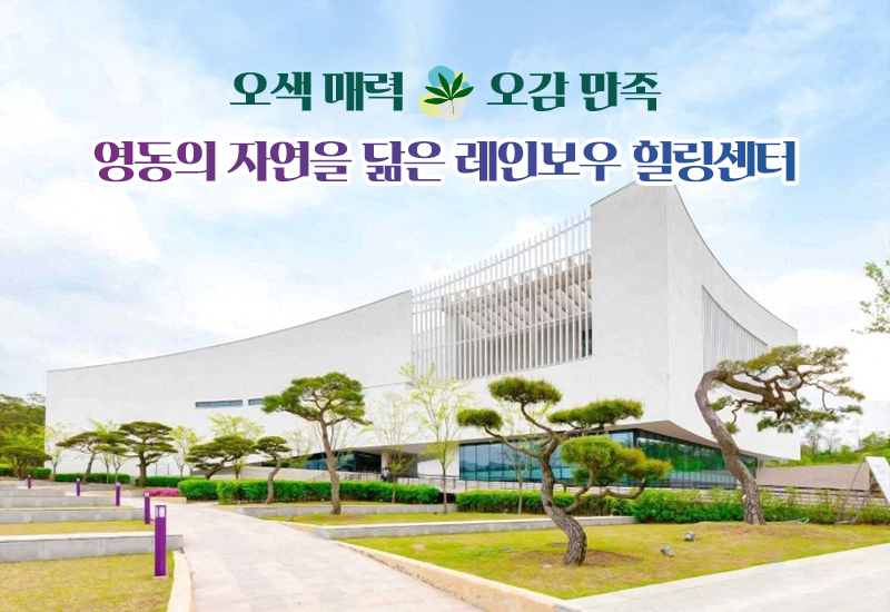 오색 매력 오감 만족 영동의 자연을 닮은 레인보우 힐링센터