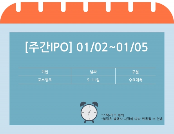 [주간IPO] 갑진년 1호 공모주자는 포스∙키오스크 기업 포스뱅크