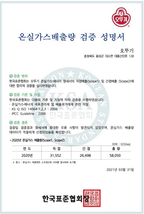 [ESG 기업] 3조 클럽 오뚜기의  환경경영 실천 의지는?
