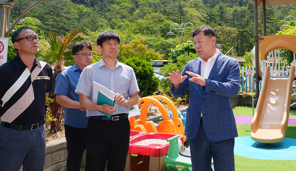 김종훈 울산 동구청장, 우리두리어린이집 시설 리모델링 점검