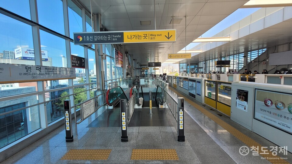 [生生환승] 지상-지하 이어 환승통로 길어진 대구 명덕역