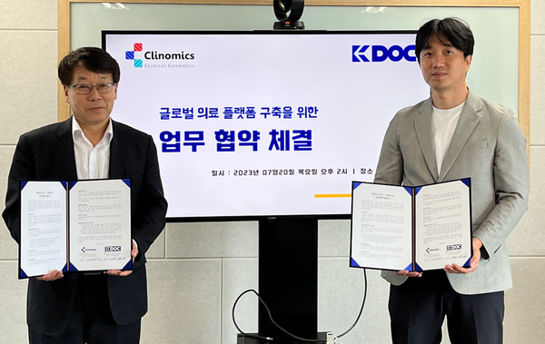 클리노믹스, 케이닥과 스마트 검진센터 수출모델 개발 MOU 체결