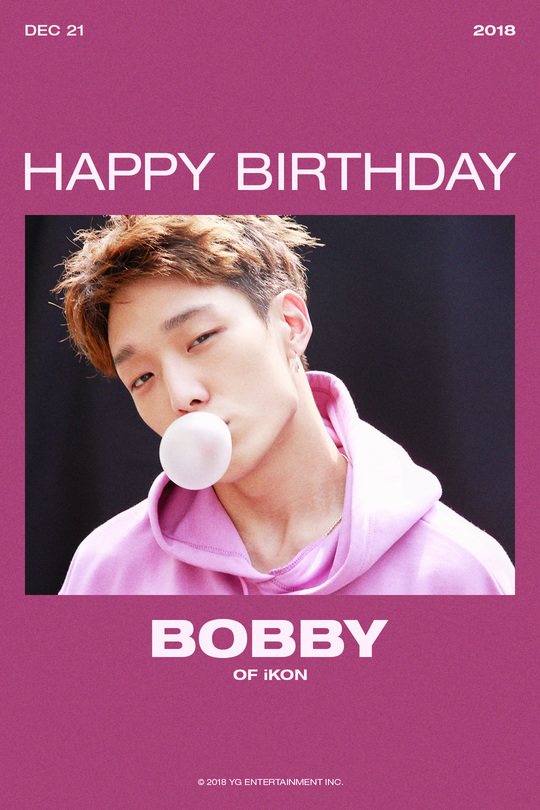 YG, 아이콘 바비 생일 축전 공개 ‘아이돌美 폭발’