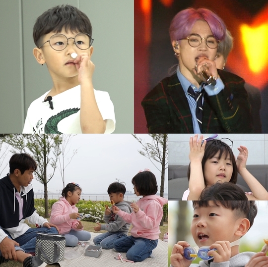 ‘슈돌’ BTS 지민에 반한 시안, 안경 쓰기 대작전