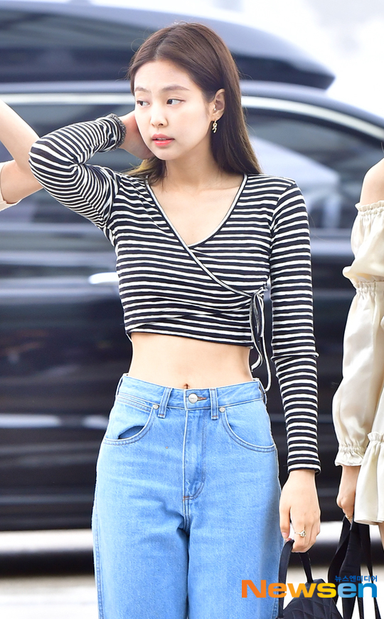 제니, 모든 시선 꽁꽁 묶어버린 공항패션[포토엔HD]