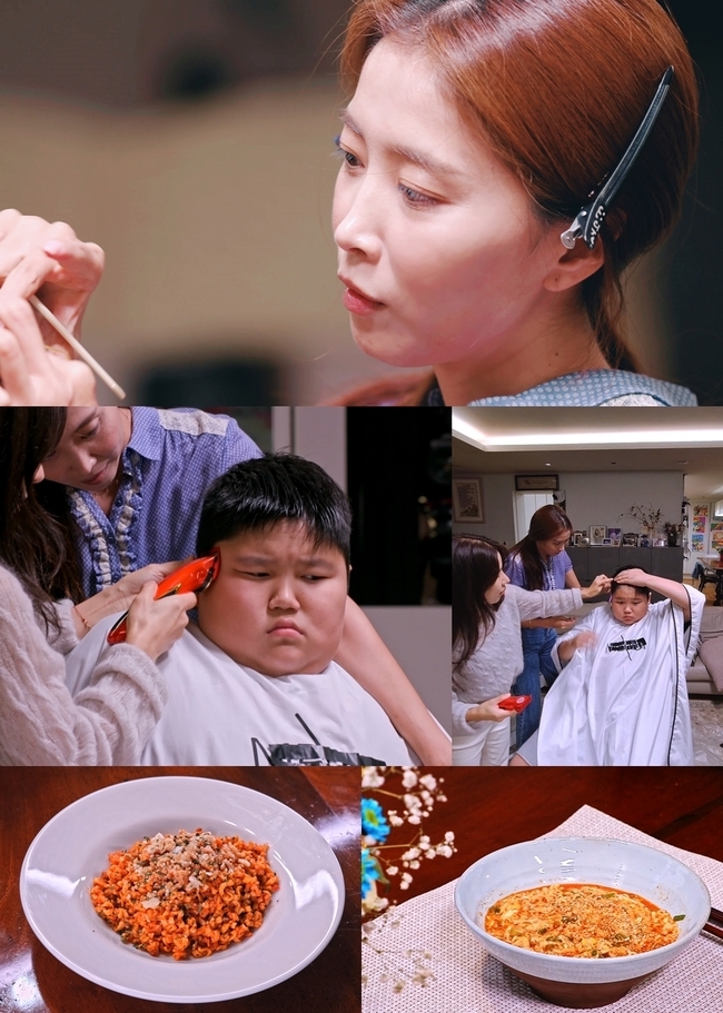 ‘편스토랑’ 오윤아, 아들 민이 투블럭 헤어컷 도전[오늘TV]