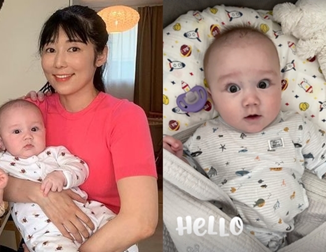 사유리, 훌쩍 큰 우량아 아들 근황 ‘돌도 안됐는데 폭풍 성장’[SNS★컷]