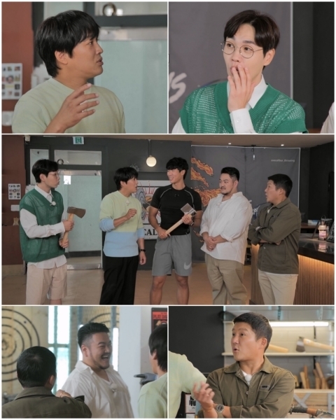 시퍼렇게 날 선 도끼 번쩍…첫 게스트에 조세호x이석훈 긴장(동서남북)