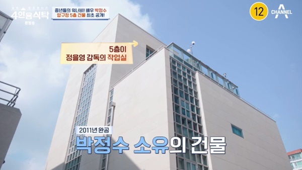 박정수, 압구정 5층 건물 공개 “15년 연인 정을영 작업실” (4인용식탁)