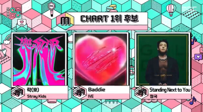 ‘음악중심’ 스트레이 키즈vs아이브vs정국, K팝 대세 1위 대결