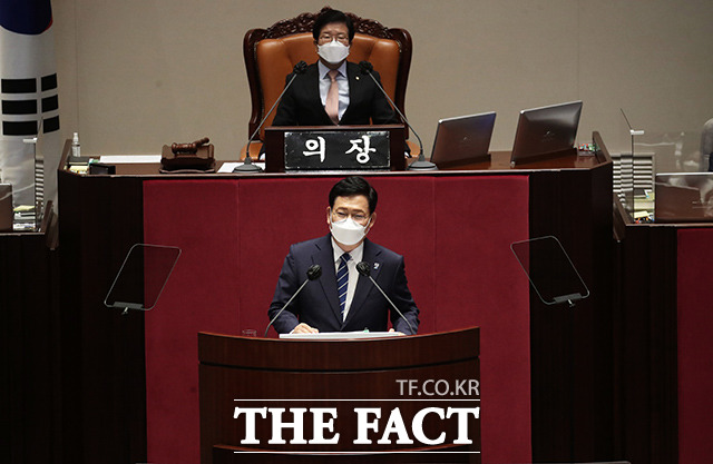 송영길, 야5당 부동산 전수조사…진정성 있는 후속조치 바라 [TF사진관]