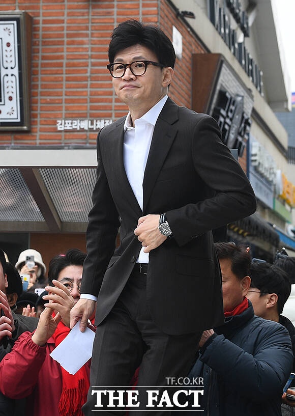 한동훈 김포 GTX-D 조기개통 시민대회 참석 [TF사진관]