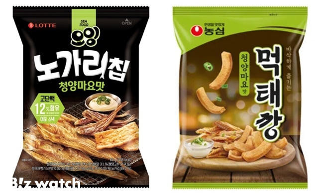 [단독]롯데, 먹태깡에 맞불…노가리칩 나온다