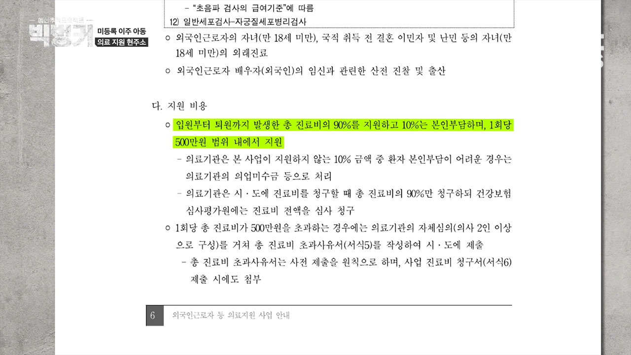 외국인 근로자 비자종류