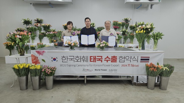 한국 절화, 태국 시장 진출 본격화