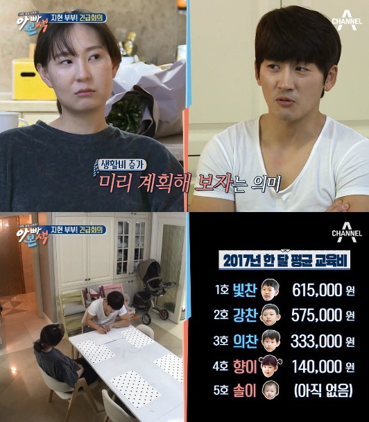 박지헌 서명선, 6남매 생활비 고백보니? "숨만 쉬어도 7~800만원"