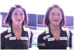 노란 수영복에 섹시한 몸매 어필하는 존예 처자