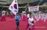 평양에 등장한 태극기와 '대한민국'