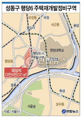 성동구 행당6 주택재개발정비구역