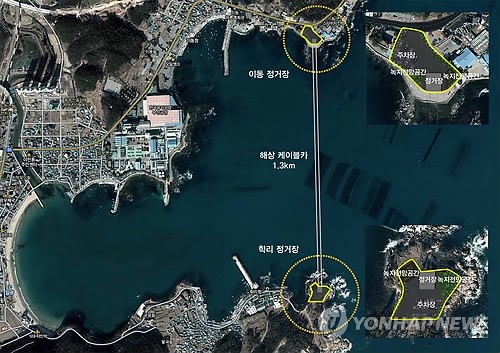 부산 기장군 해상 케이블카 조감도