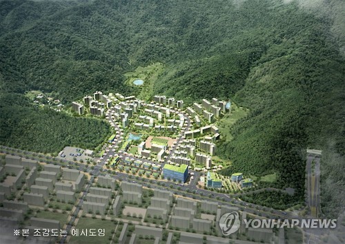 서울 개포동 구룡마을 개발 조감도