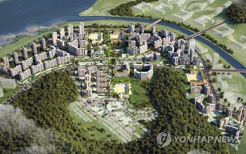 세종시 4-1생활권 아파트단지 조감도