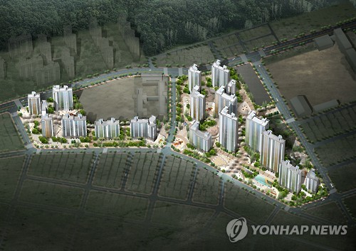 송현 아파트 조감도