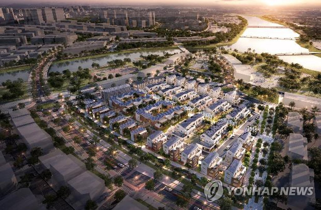 부산 에코델타 스마트빌리지 조감도