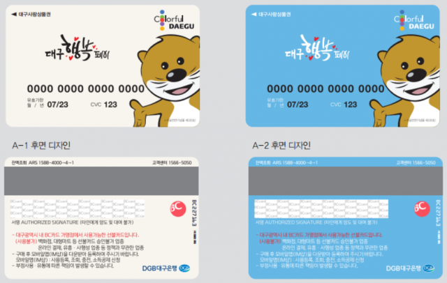 대구행복페이 카드 관리
