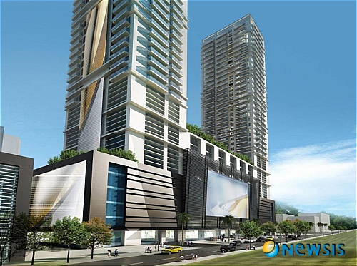 베트남의 대원-투덕 2차 칸타빌 복합건물 투시도