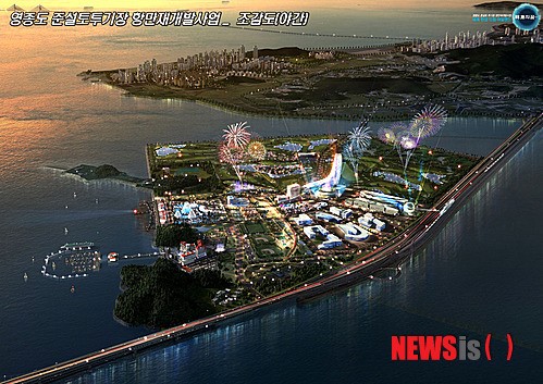 드림아일랜드 야경 조감도