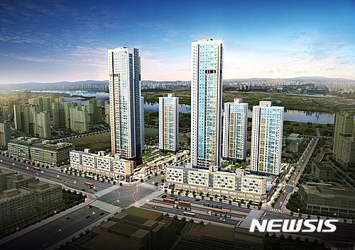 힐스테이트 세종 리버파크 야경 투시도