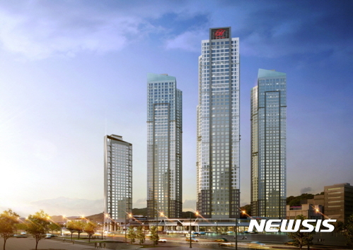 창원SM타운 힐스테이트아티움시티 야경투시도