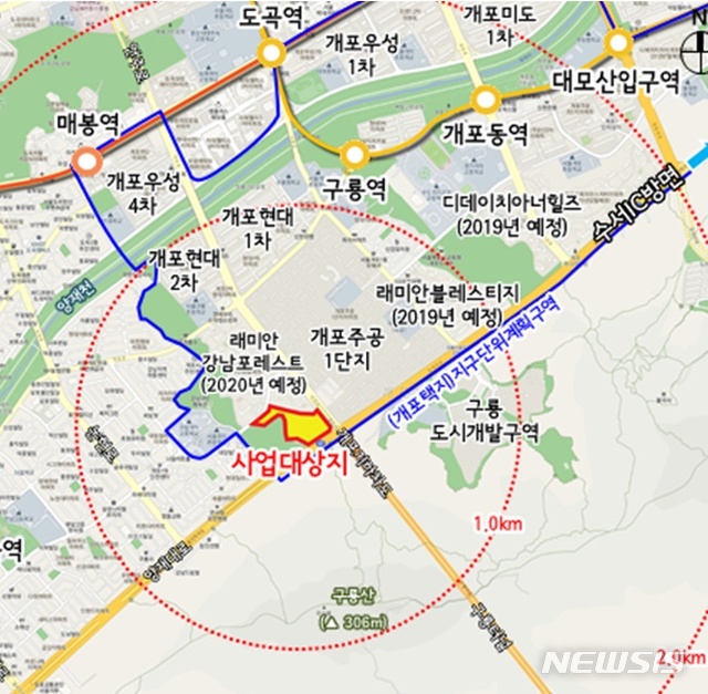 강남구 개포우성6차아파트, 최고 25층 높이로 재건축