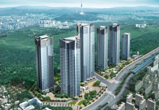 용산구 용산동5가 아파트 `용산파크타워` , 초역세권으로 눈길