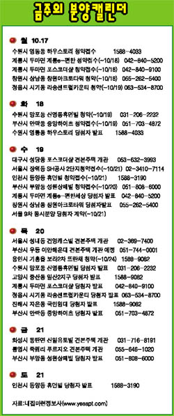 [분양 하이라이트] 17일 충남 계룡 e-편한세상 청약