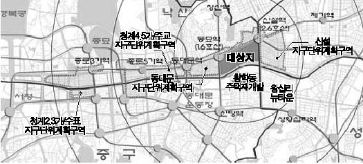 숭인동 일대 아파트단지 탈바꿈