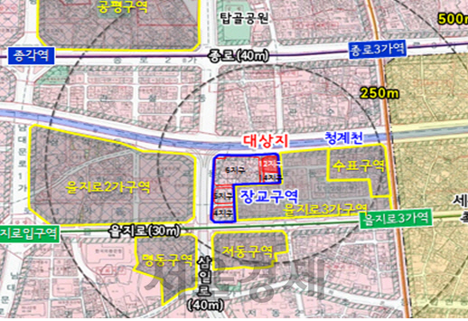 을지로 도심 장교12구역에 17층 빌딩 들어선다