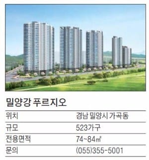 [유망 분양현장] 밀양에 13년 만에 공급되는 푸르지오