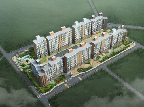 아침도시아파트 아파트 투시도