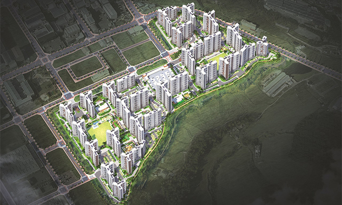 84㎡규모 5.5베이 평면에 분리형 세대 도입