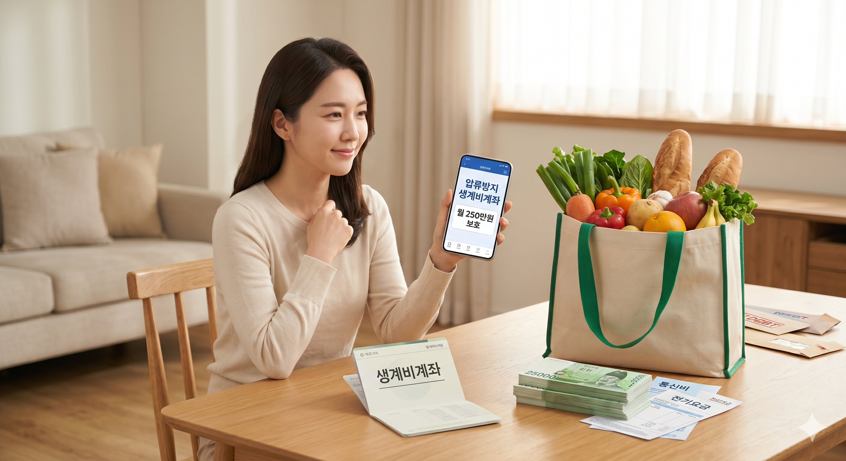 생계비통장 250만원 이상 입금 기준과 한도