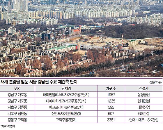 [Real Estate] 새해 분양하는 강남 재건축단지 베스트5…개포주공 2~3단지·아크로리버뷰 눈길